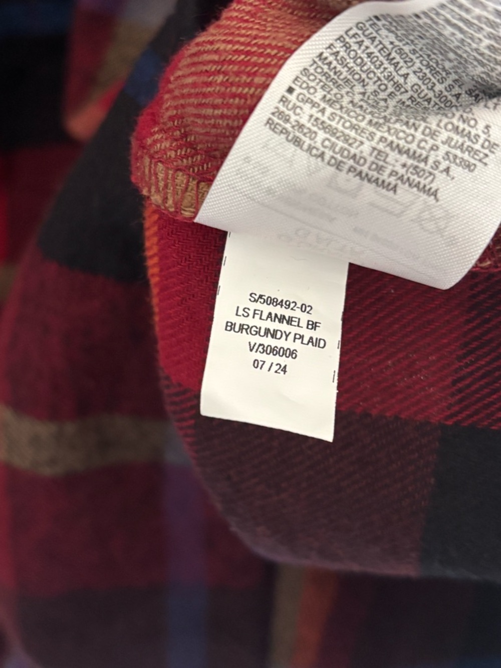 Old Navy The Boyfriend Shirt Plaid Button Up Women's Large Tall Long Sleeve - Picture 12 of 15